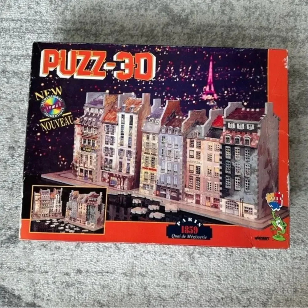 Puzz 3D Paris 1859 Quai de Megisserie Wrebbit Puzzle 774 Pieces